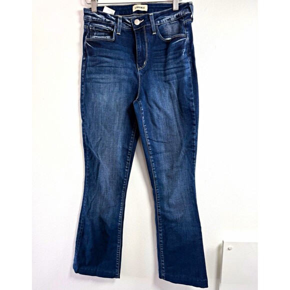 L'AGENCE Denim - L’AGENCE Kendra Women’s 26 High Rise Cropped Flare Jeans Cambridge Wash Hemmed